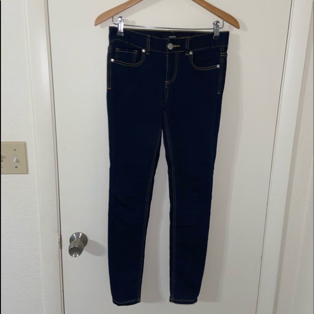 Harper blue black rinse skinny jeans size 26